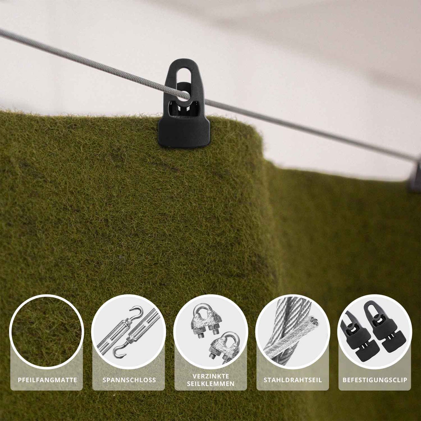 101174 Dura Backstop Mat Arrow Safe Green nature